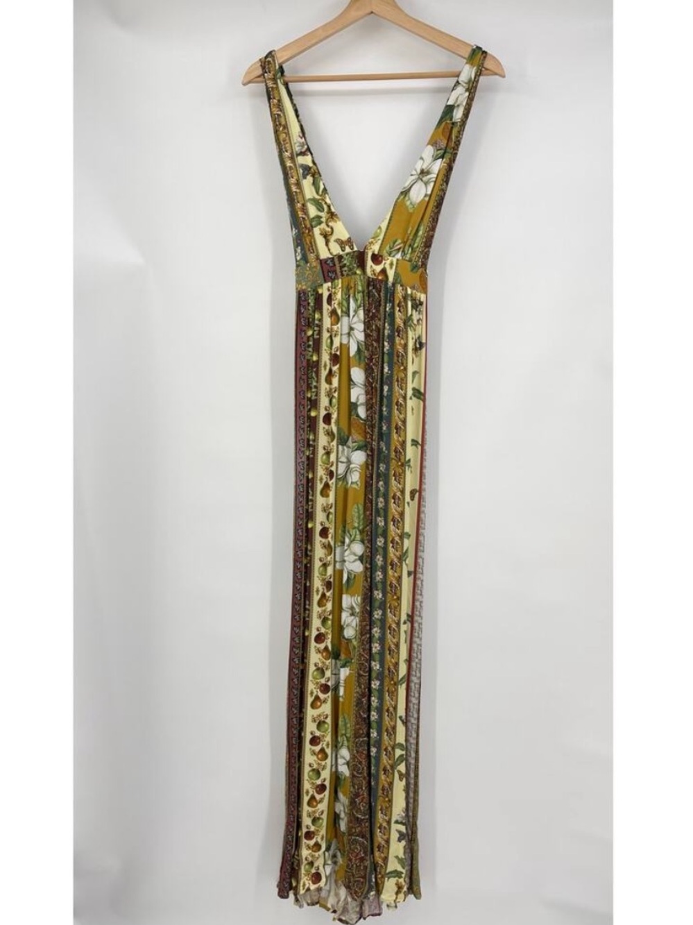 GORGEOUS AGUA BENDITA EVERGREEN STORY NATURALIA MAXI DRESS M - Picture 4 of 14